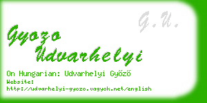 gyozo udvarhelyi business card